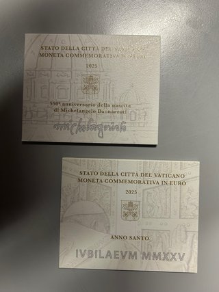 Coppia 2 Euro Vaticano 2025