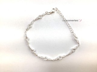 pulsera plata 925mm con piedra con circonita