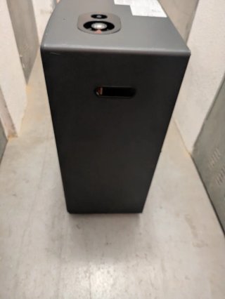 Estufa de gas negra