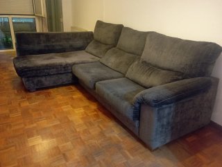 Sofá Chaise Longue Gris