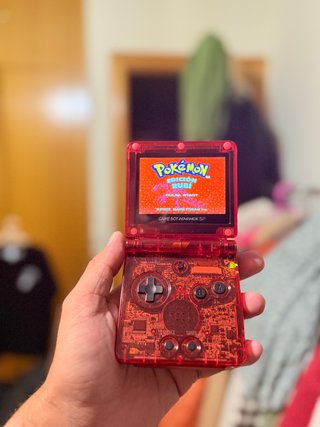 Nintendo Game Boy Advance SP Roja traslúcida IPS5