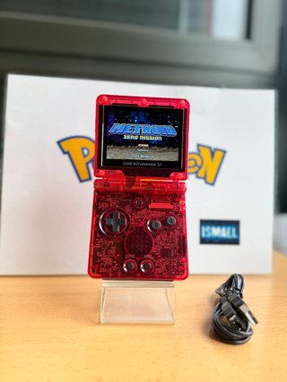 Nintendo Game Boy Advance SP Roja traslúcida IPS5