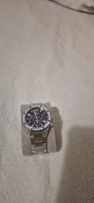 Reloj Lotus Mujer Azul y Plateado