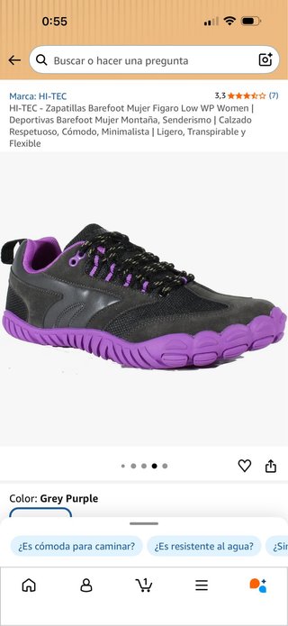 Zapatillas Montaña HI-TEC Barefoot