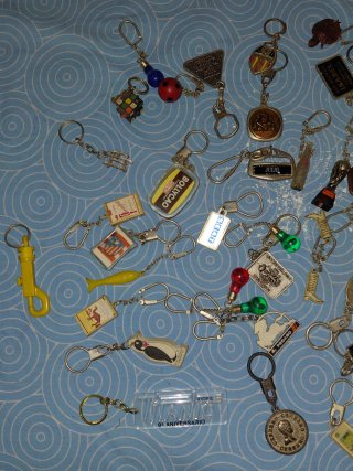 Lote de llaveros vintage años 80