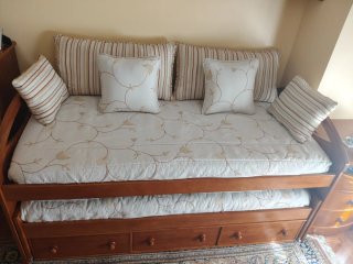 Cama Nido de Madera con Escritorio