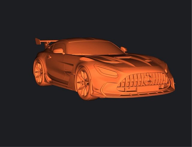 Mercedes AMG GT Miniatura 3D