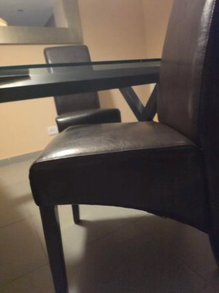 Sillas comedor polipiel marrón El Gato Preto