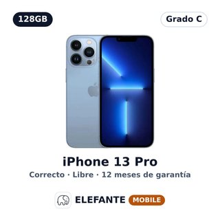 iPhone 13 Pro 128GB Azul · Grado C · Libre