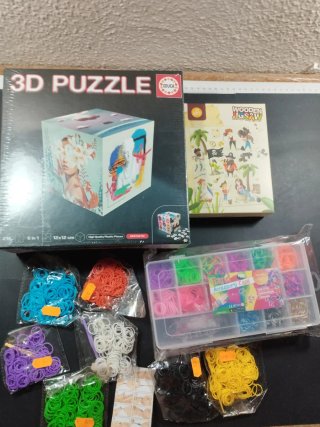 Lote de 2 Puzzles y Kit de Pulseras