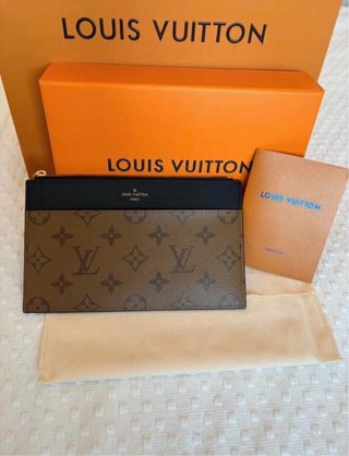 Louis Vuitton Monogram Pochette Negro/Marrón