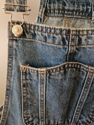 Peto vaquero largo azul Pull&Bear