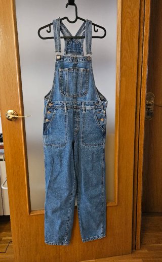 Peto vaquero largo azul Pull&Bear