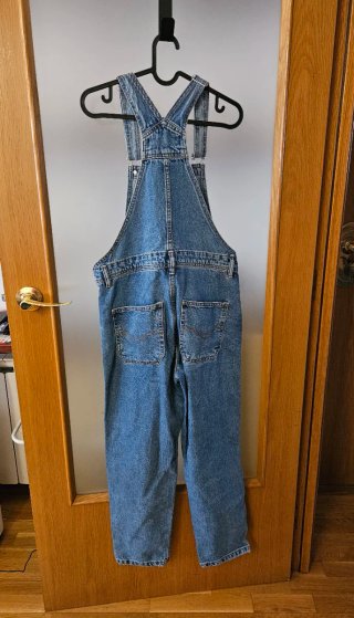 Peto vaquero largo azul Pull&Bear