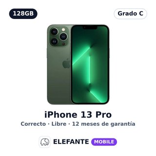 iPhone 13 Pro 128GB Verde · Grado C · Libre