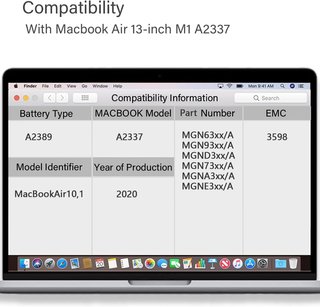 XINGLT Batería A2337 MacBook Air M1 13'' A2389
