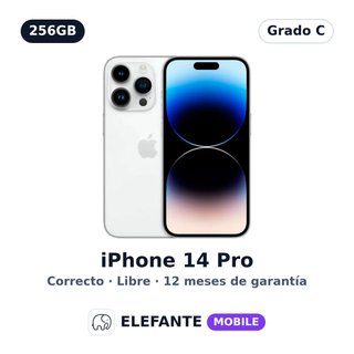 iPhone 14 Pro 256GB Blanco · Grado C · Libre