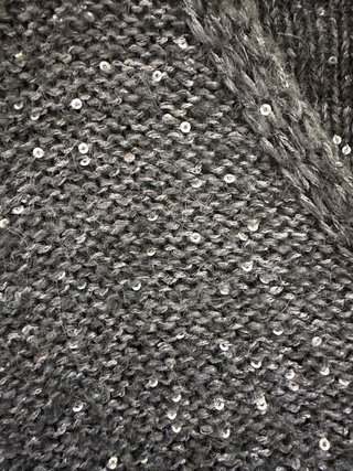 Jersey Zara gris con brillo
