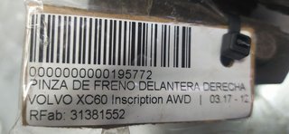 PINZA DE FRENO DELANTERA DERECHA VOLVO XC60 Momentum 2WD