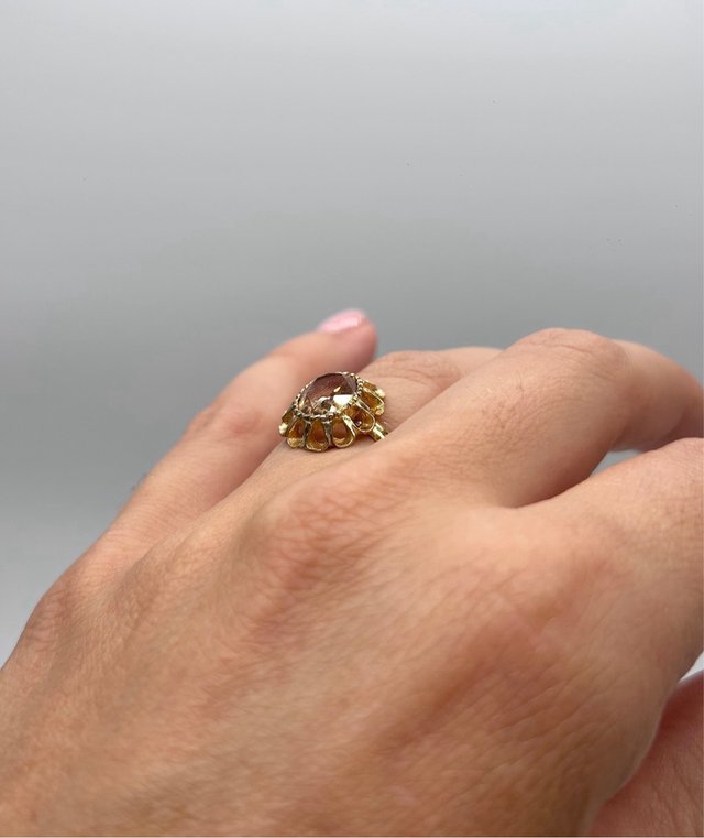 ES001 - Conjunto Vintage Anillo y Pendientes