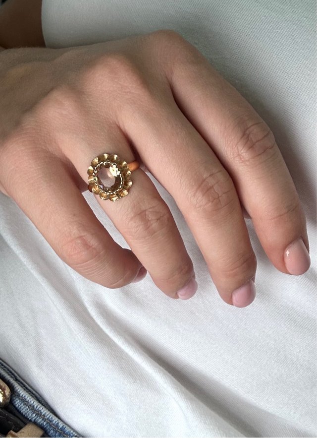ES001 - Conjunto Vintage Anillo y Pendientes