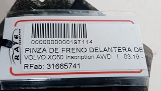 PINZA DE FRENO DELANTERA DERECHA VOLVO XC60 Inscription AWD