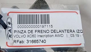 PINZA DE FRENO DELANTERA IZQUIERDA VOLVO XC60 Inscription AWD