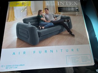 Sofá Cama Hinchable Gris