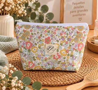 Neceser estampado floral