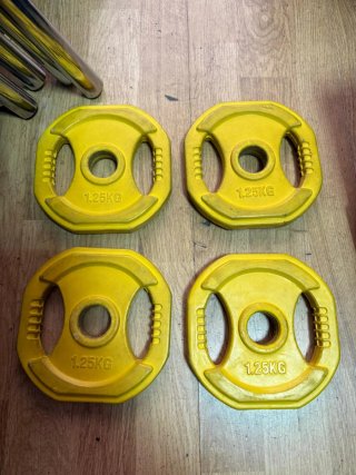 4 Discos de Gimnasio 1.25KG Amarillos