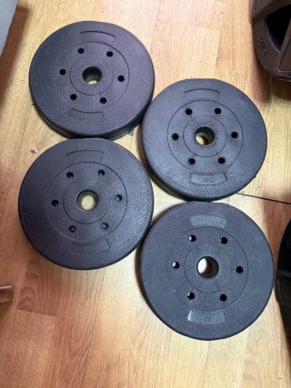 Discos de gimnasio 3kg. 25mm.