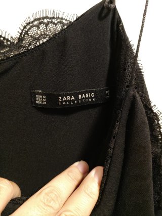 Mono de vestir negro Zara Talla M
