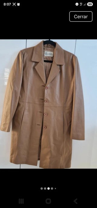 Chaqueta de Piel Porcina camel
