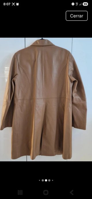 Chaqueta de Piel Porcina camel