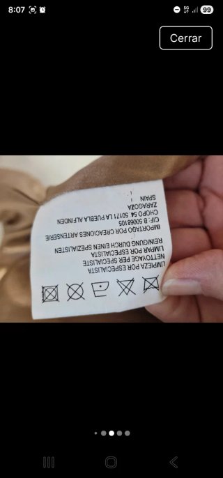 Chaqueta de Piel Porcina camel