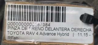 PINZA DE FRENO DELANTERA DERECHA TOYOTA RAV 4 Advance Hybrid