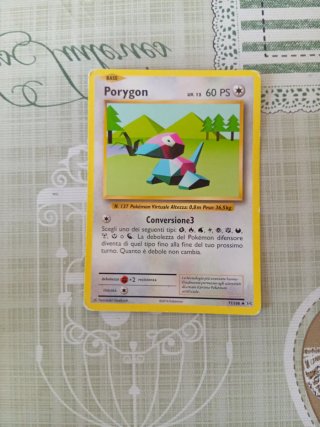 Carta Pokémon Porygon 71/108 Evoluzioni 2016