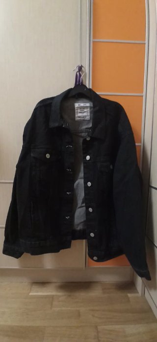 Cazadora vaquera negra Pull&Bear