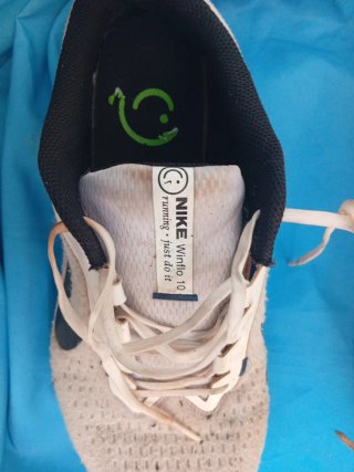 Zapatillas Nike Correr Azul Verde Blanco