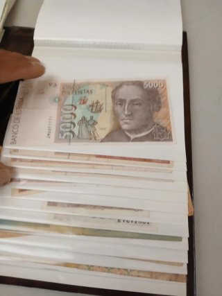 Lote de Billetes Antiguos en Álbum 30 unidades