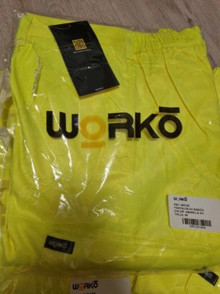Pantalón de trabajo WORKO amarillo talla 48