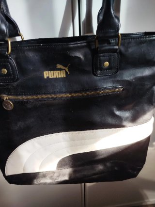 Bolso PUMA Negro con Doble Asa