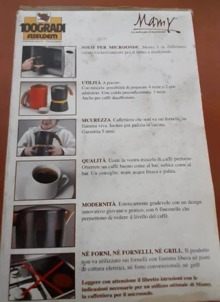 Caffettiera Moka per Microonde 100GRADI FISELDEM