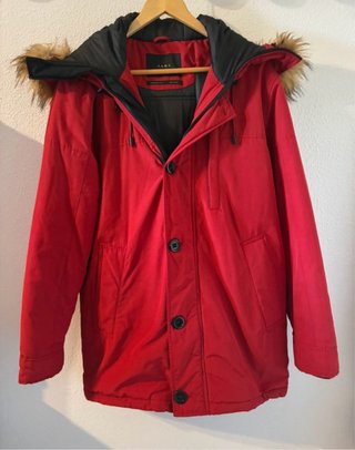 Parka Roja Zara Talla M