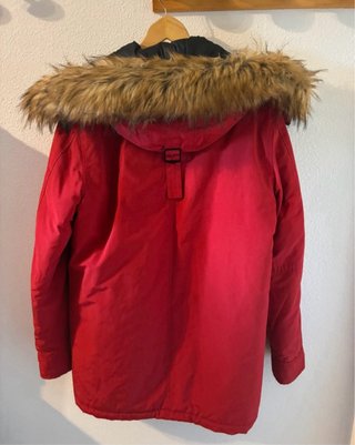 Parka Roja Zara Talla M