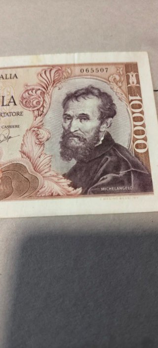 Banconota 10.000 Lire Michelangelo