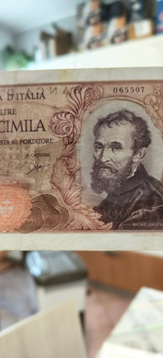 Banconota 10.000 Lire Michelangelo