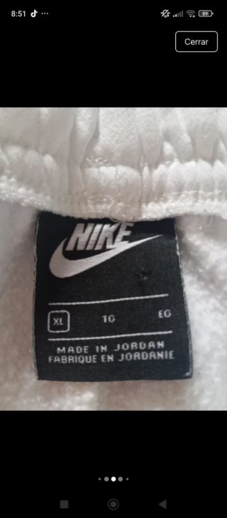 Pantalón chándal Nike hombre blanco