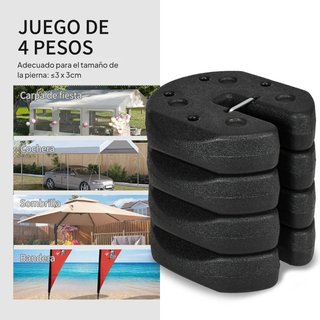 Pack 4 Pesos para Carpas