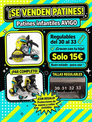 Patines infantiles AVIGO talla 30-33